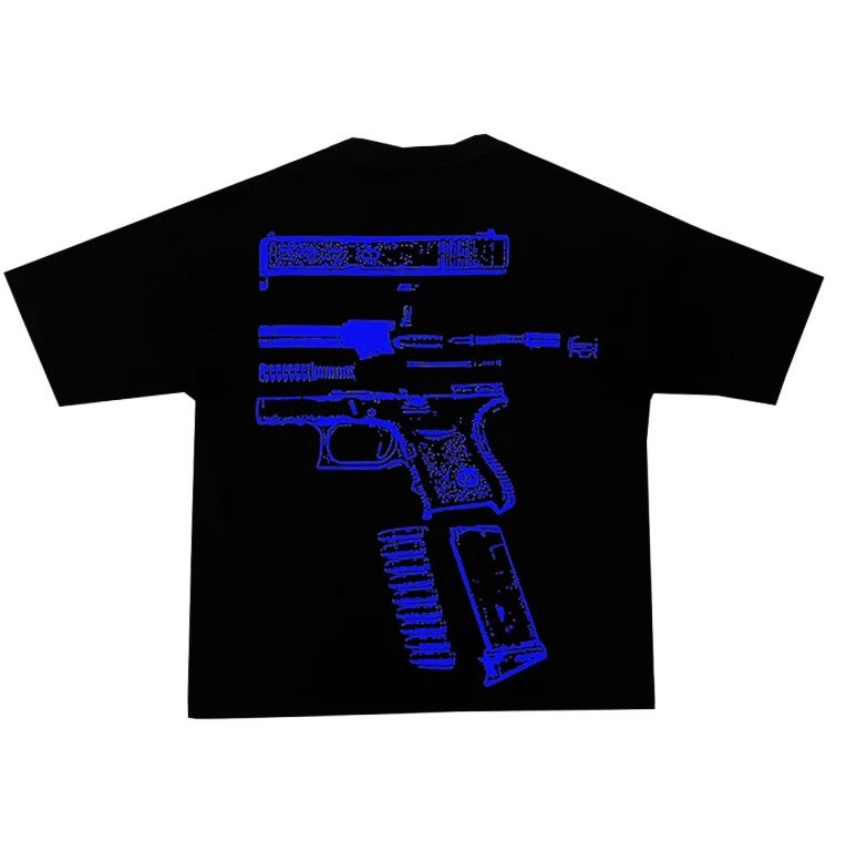 Kixkz Clothing Tee Black Blue In Glock We Trust