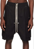 Rick Owens Black Temple Cargobela Shorts