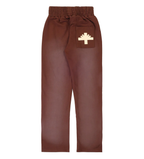 Vertabrae Sweatpants Brown Logo
