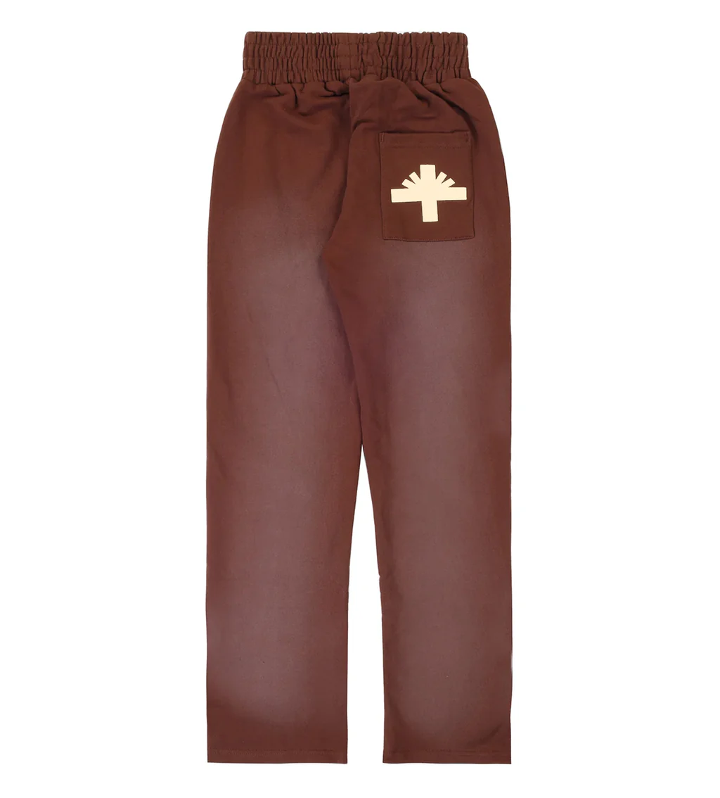 Vertabrae Sweatpants Brown Logo