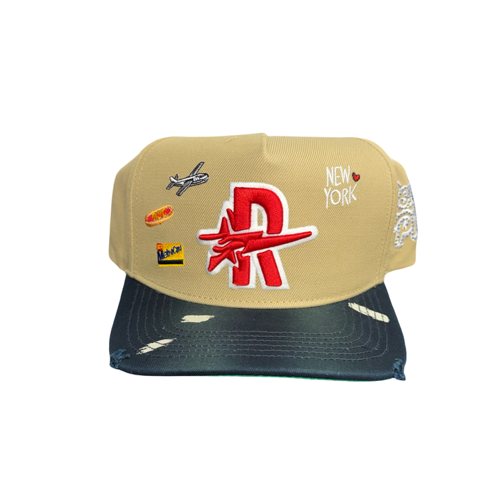 Roughplay Hat NYC Tan Navy