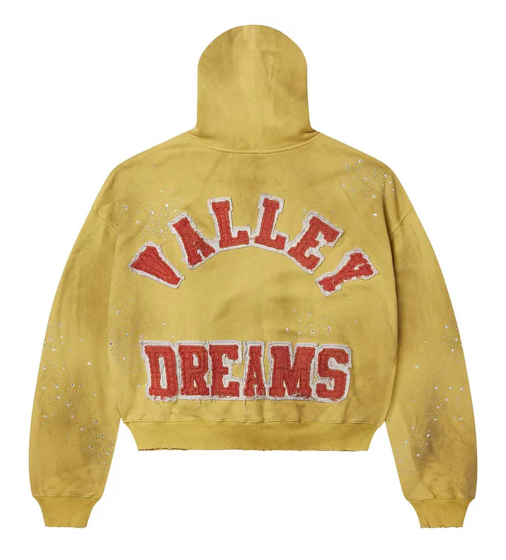 Vale Forever Hoodie Yellow Sun Clustered Zip Up