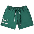 Amiri Swim Shorts MA Bar Military Green