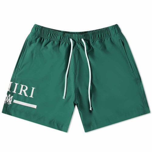 Amiri Swim Shorts MA Bar Military Green