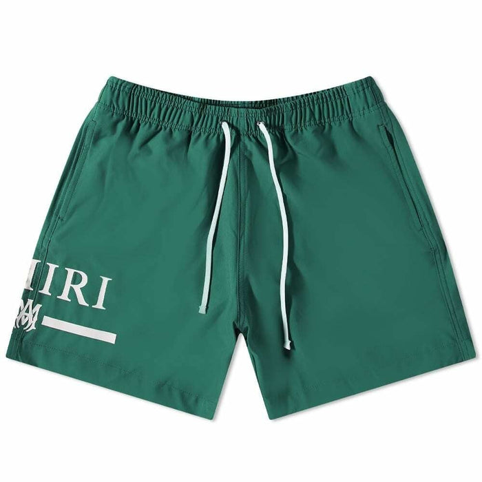 Amiri Swim Shorts MA Bar Military Green