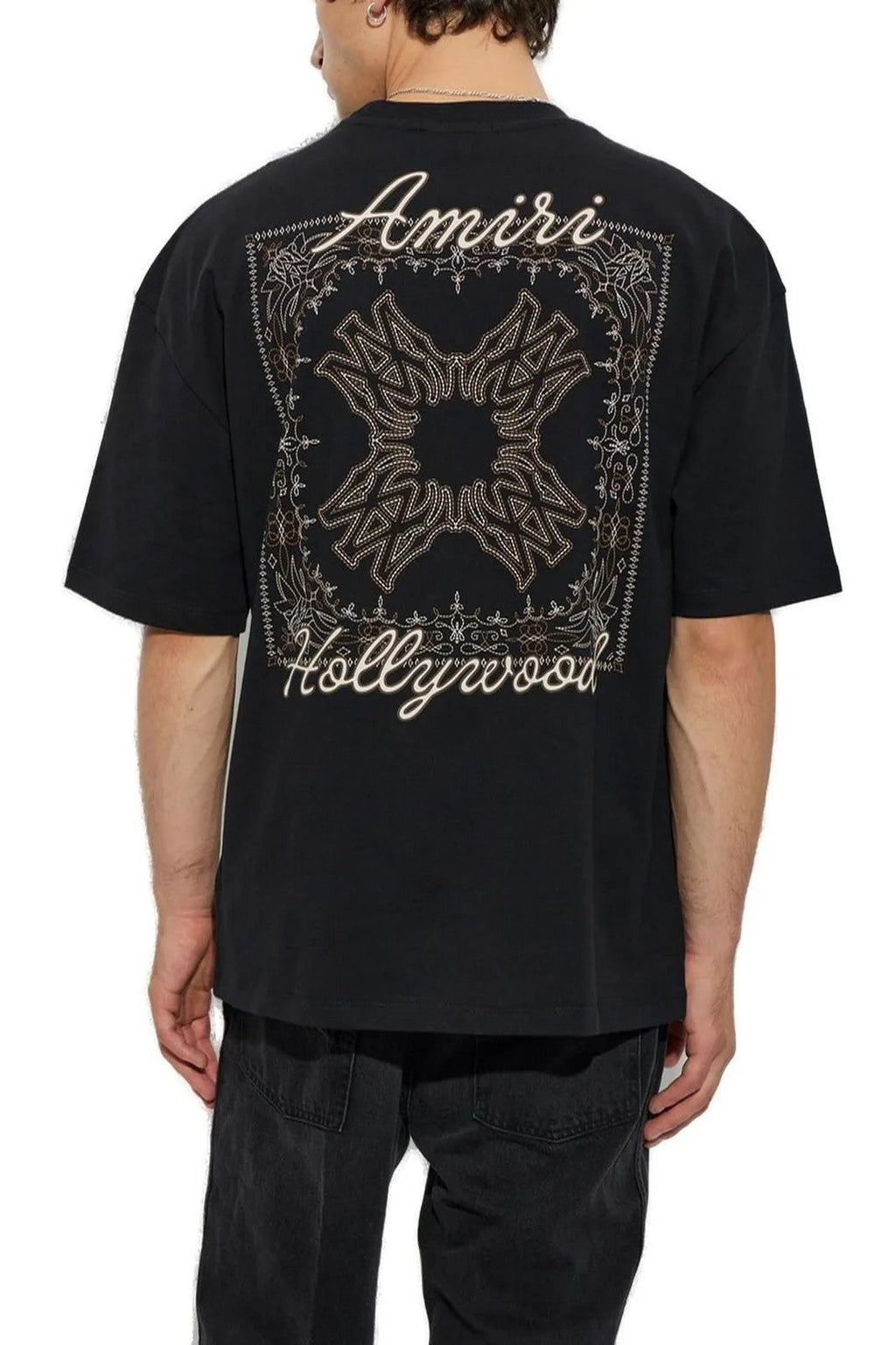 Amiri Tee MA Quad Bandana Black