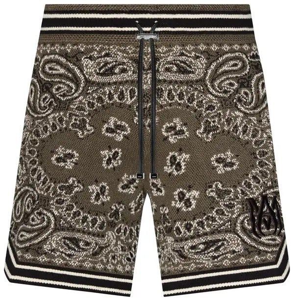 Amiri Shorts Bandana Green