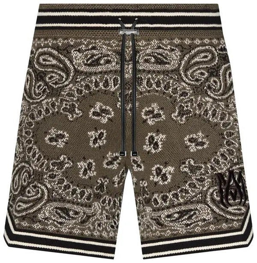 Amiri Shorts Bandana Green