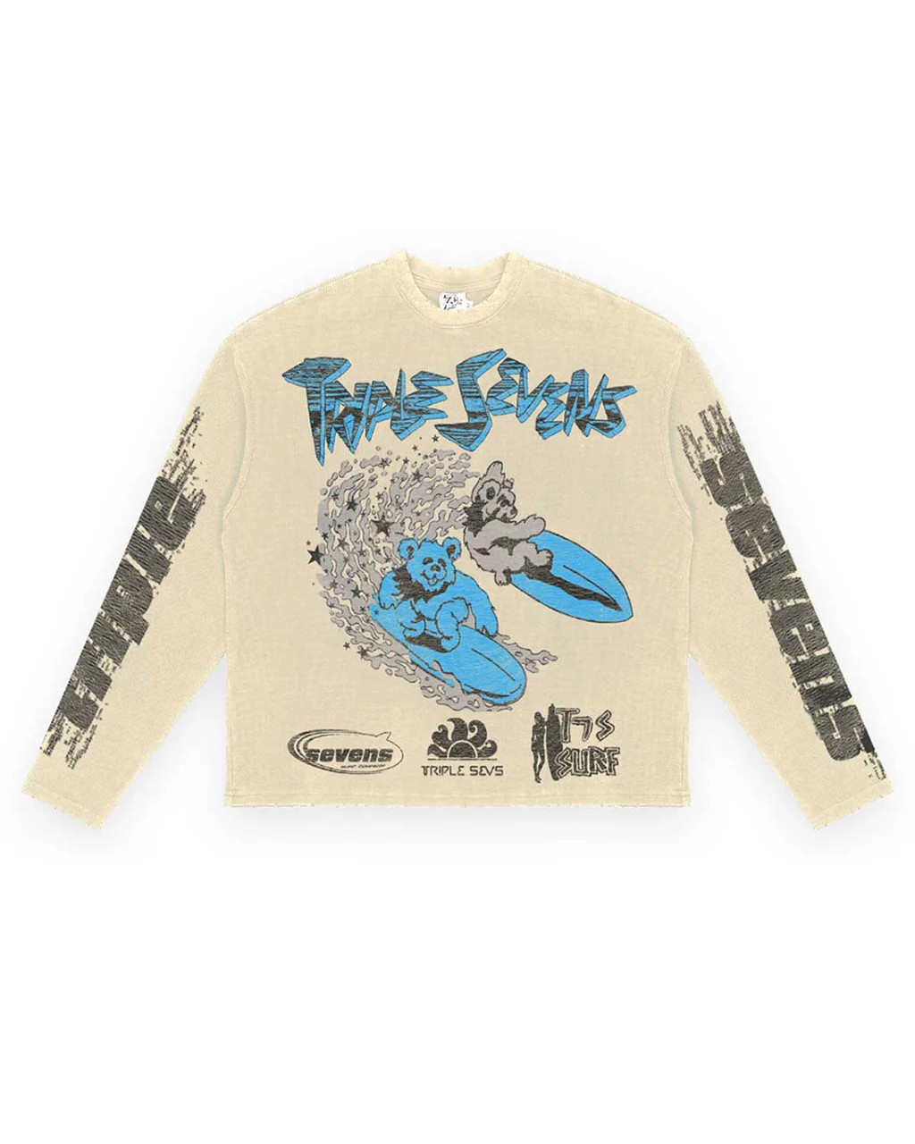 Triple Sevens Tee Cream ASV2 Waffle Knit Longsleeve