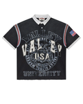 Vale Forever Black Valley USA Rugby Polo