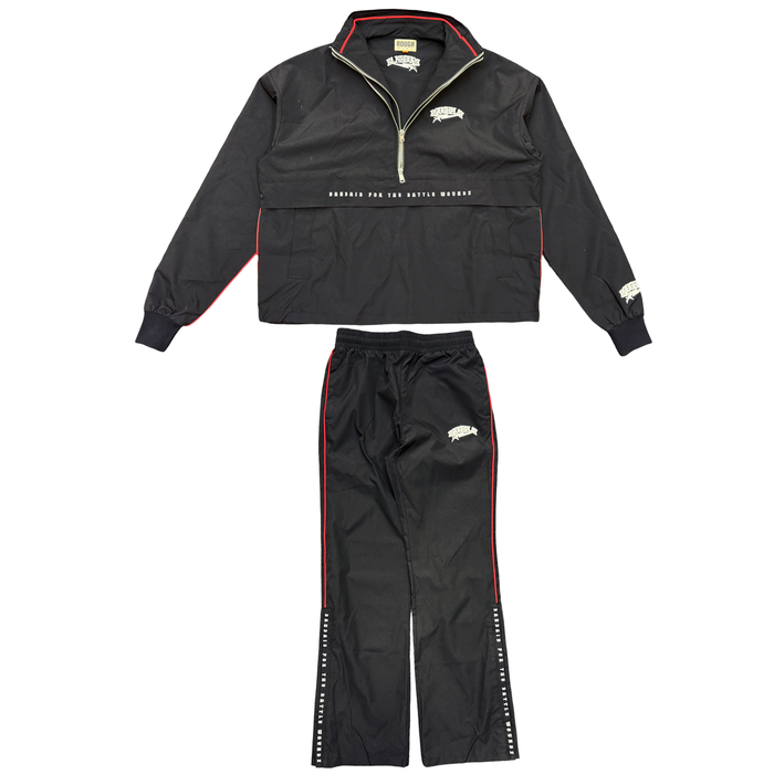 Roughplay Quarter Zip Set Black Red