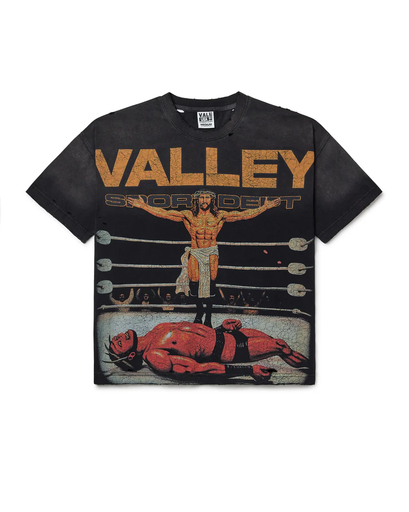 Vale Forever Tee Black Orange Sports Victory Jesus