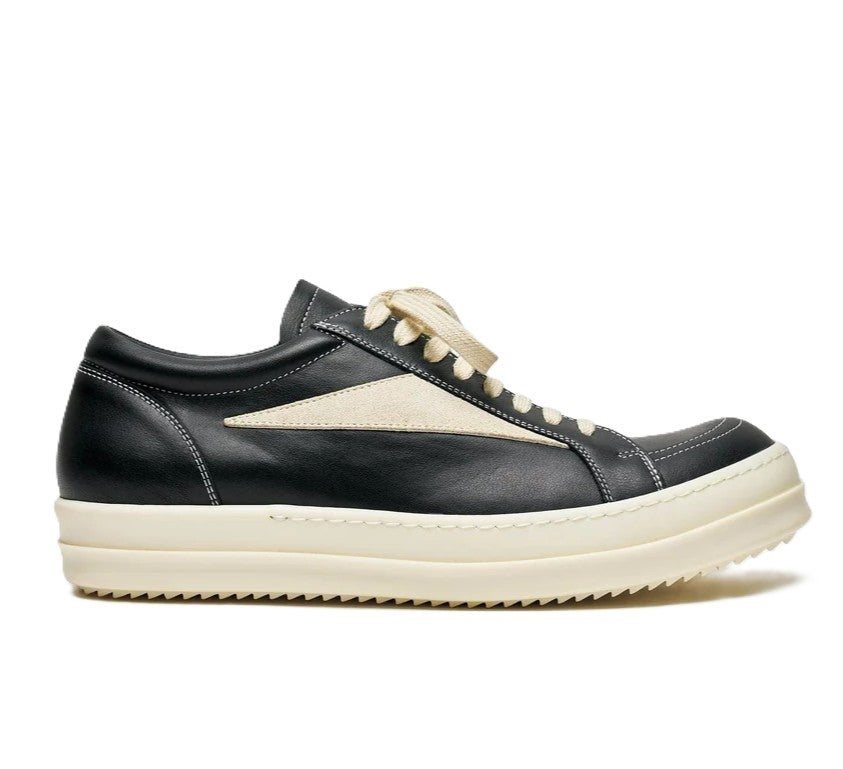 Rick Owens Low Vintage Black Milk Leather