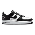 FLEX SHOP Air Force 1 x Terror Squad Blackout sneakers in premium black and white leather with heel embroidery.