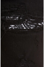Amiri Black MX1 Bandana Ripped Patch Skinny Jeans