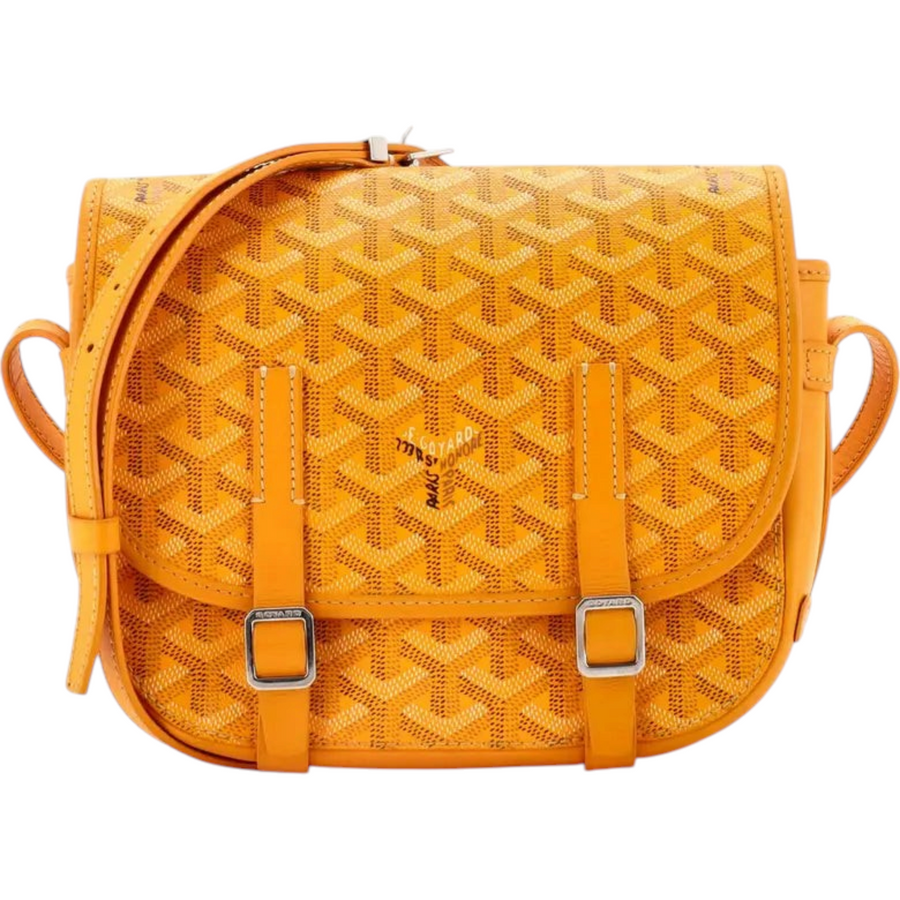 Goyard Belvedere Messenger Bag Coated Canvas with Leather PM Pre-Owned
