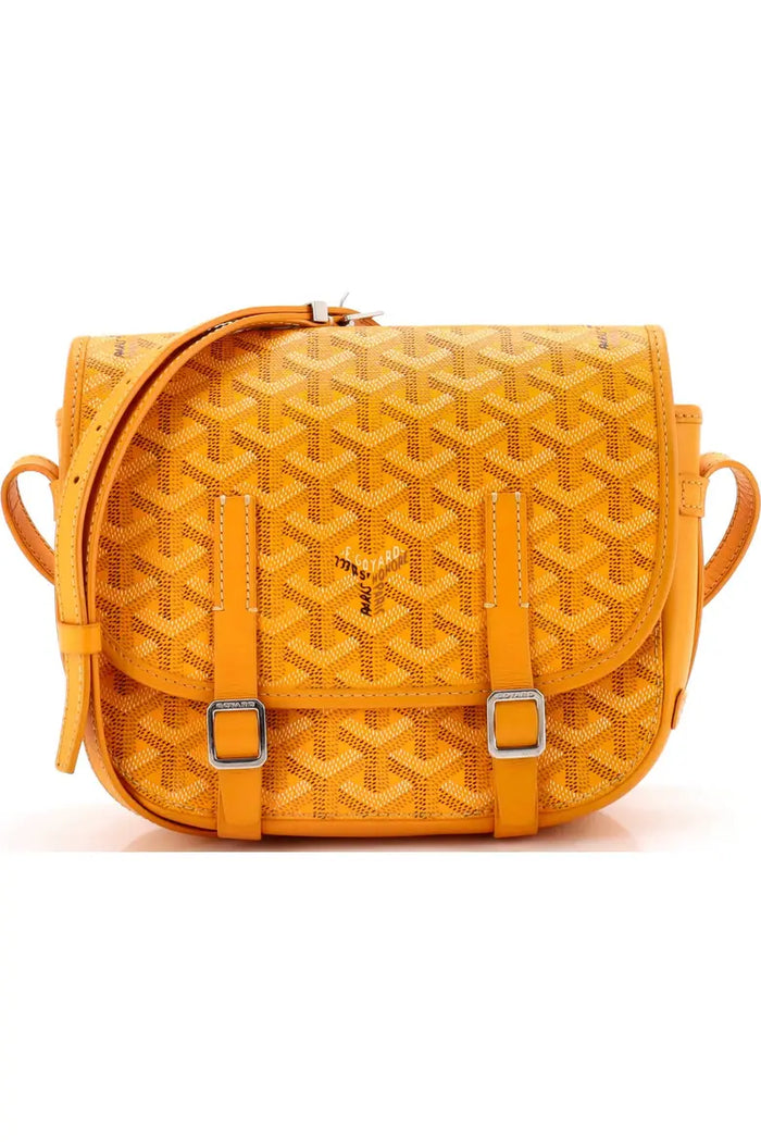 Goyard Belvedere Messenger Bag Coated Canvas with Leather PM Pre-Owned