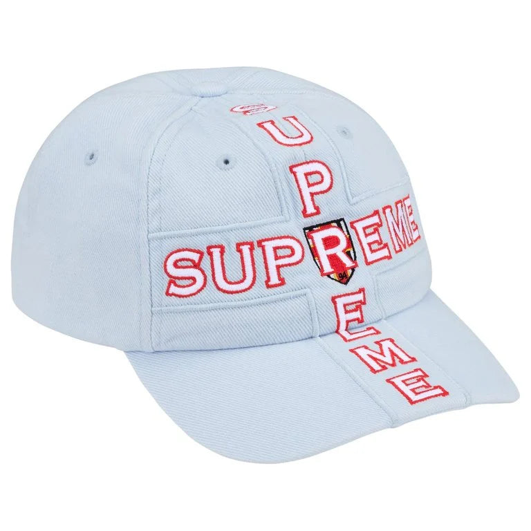Supreme Cross 6-Panel Light Blue Hat