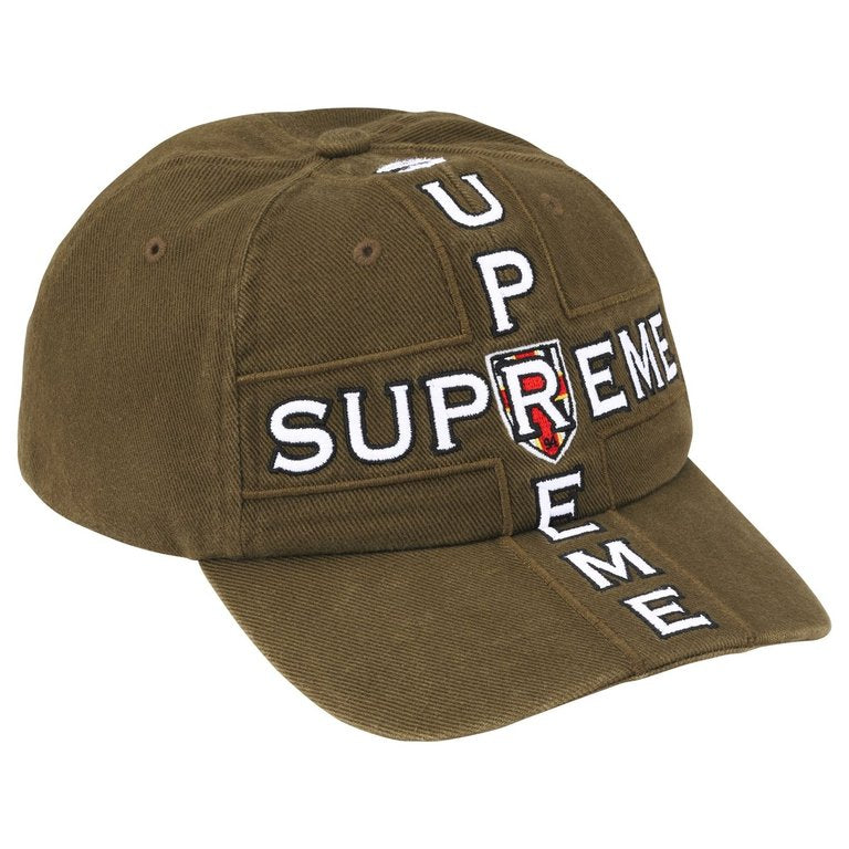 Supreme Cross 6-Panel Olive Hat