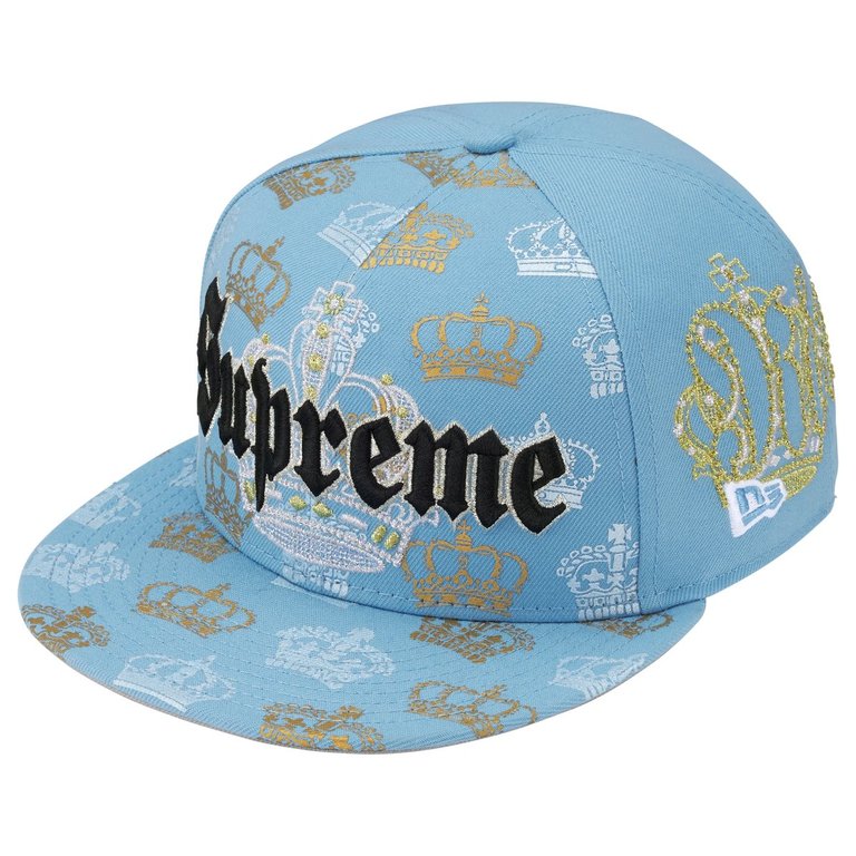 Supreme Hat Crown New Era Blue