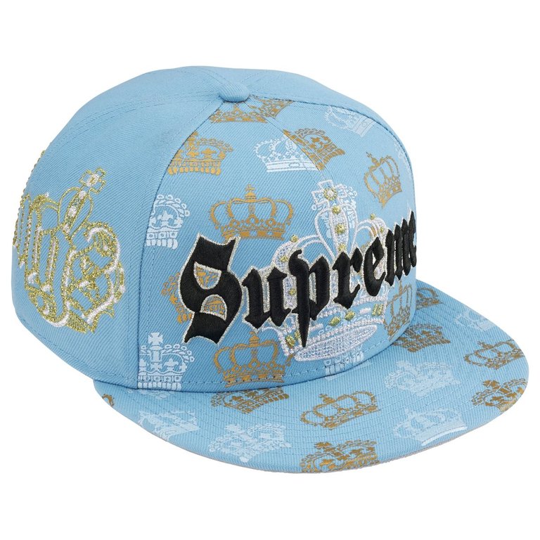 Supreme Hat Crown New Era Blue