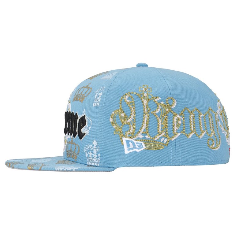 Supreme Hat Crown New Era Blue