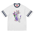 Supreme tee Glitter Cat White glitter