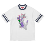 Supreme tee Glitter Cat White glitter