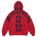 Supreme "Mirrored Appliqué" Red Hoodie