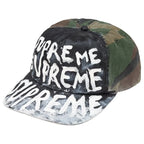 Supreme Hat Painted 5-Panel Woodland Camo