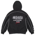 Supreme Hoodie Racing Lined Zip Up Black