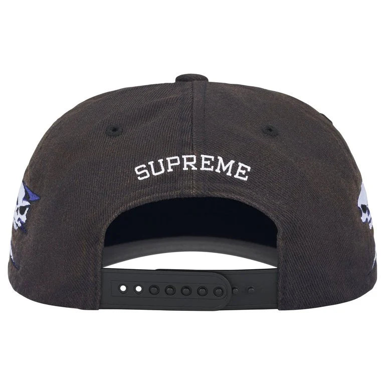 Supreme Hat Skulls Spellout 6-Panel Rust