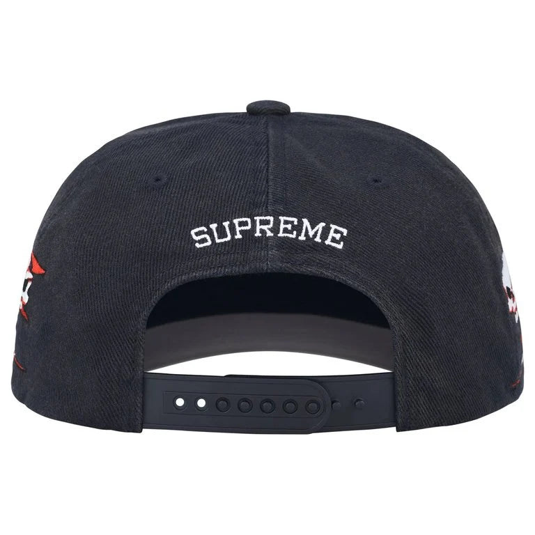 Supreme Hat Skulls Spellout 6-Panel Navy