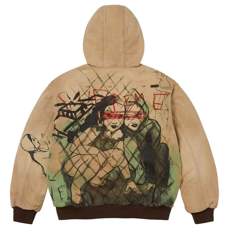 Supreme "Rita Ackermann" Hooded Work Jacket