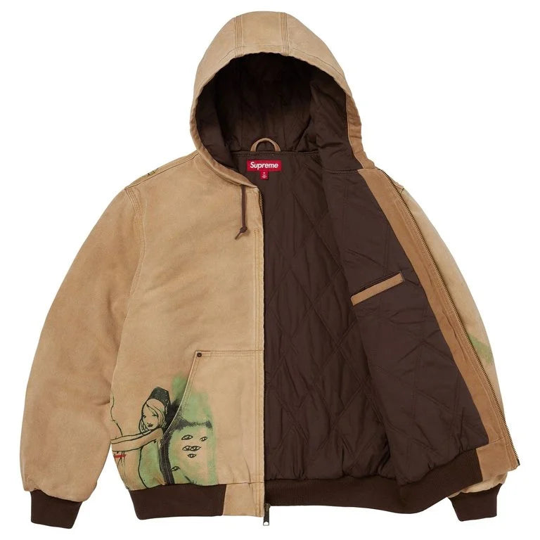 Supreme "Rita Ackermann" Hooded Work Jacket