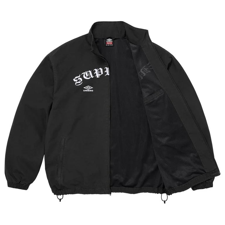 Supreme®/Umbro® Black Cotton Ripstop Track Jacket