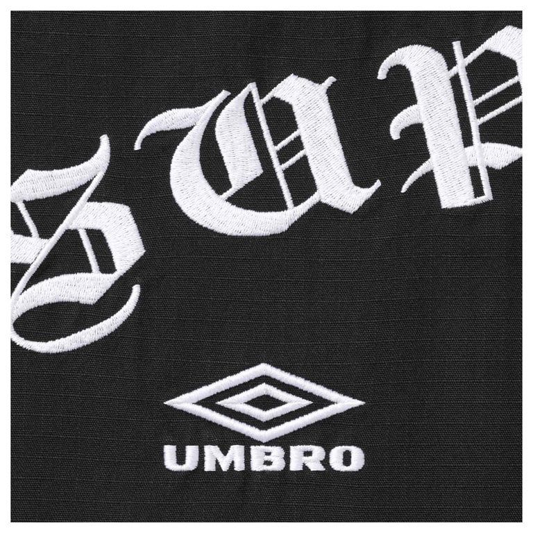 Supreme®/Umbro® Black Cotton Ripstop Track Jacket