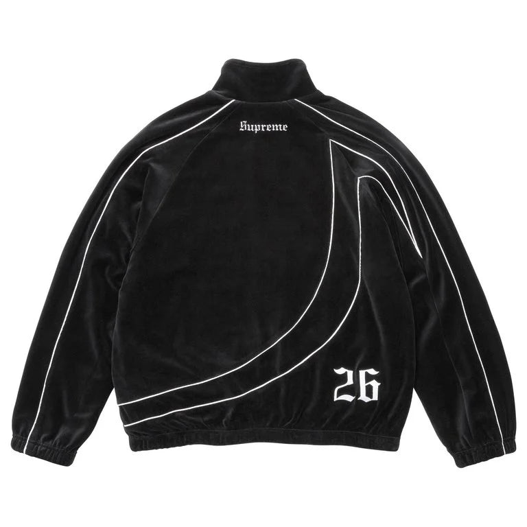 Supreme Track Jacket Umbro Velour Black