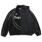 Supreme Track Jacket Umbro Velour Black
