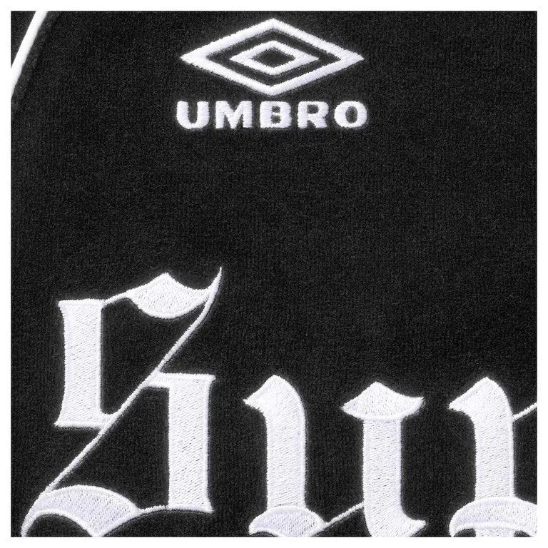 Supreme Track Jacket Umbro Velour Black
