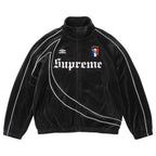 Supreme Track Jacket Umbro Velour Black