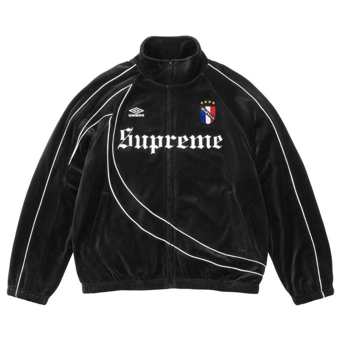Supreme Track Jacket Umbro Velour Black