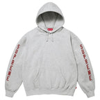 Supreme Heather Grey Washed Logo Hooded Sweatshirt