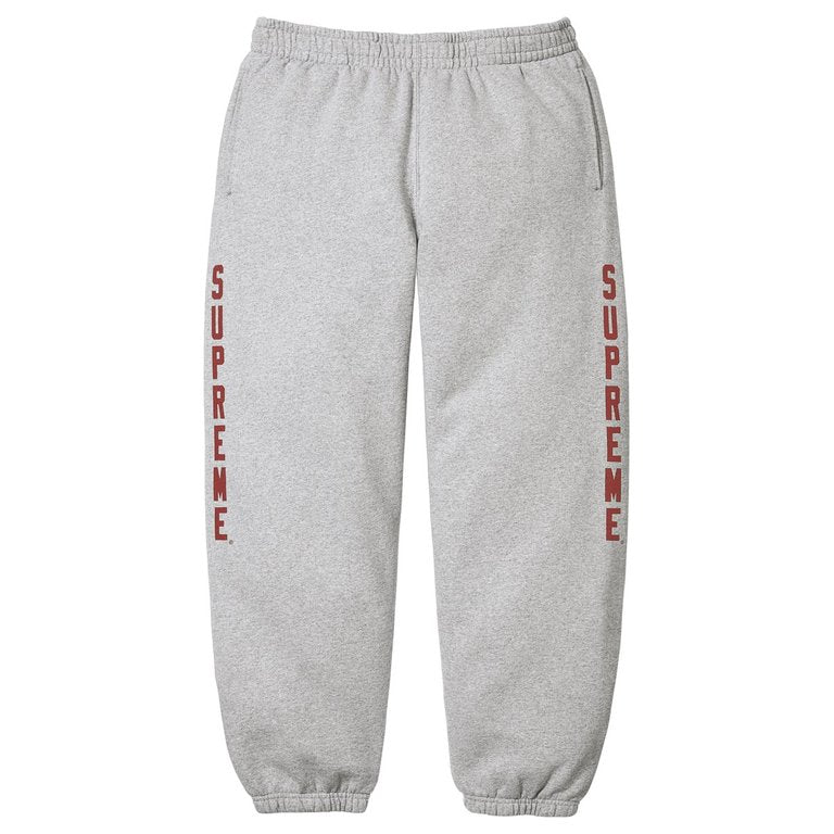 Supreme Heather Grey Washed Logo Sweatpants
