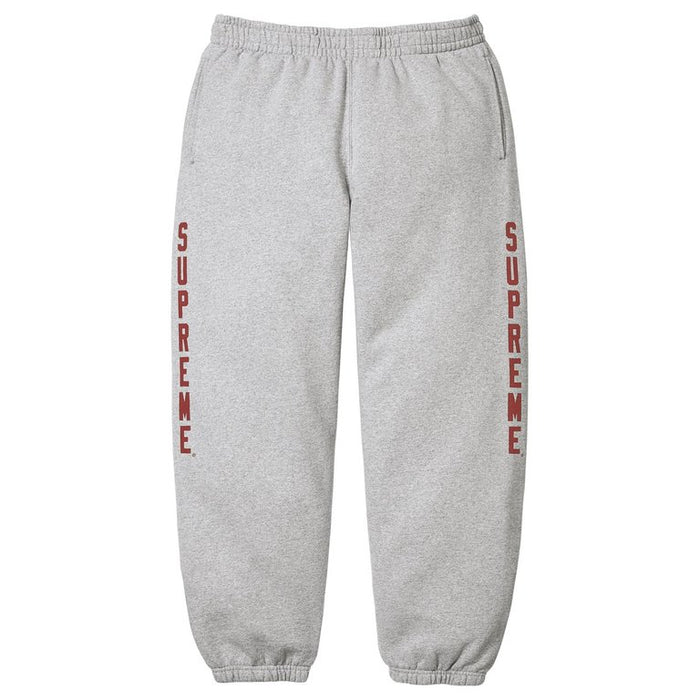 Supreme Heather Grey Washed Logo Sweatpants