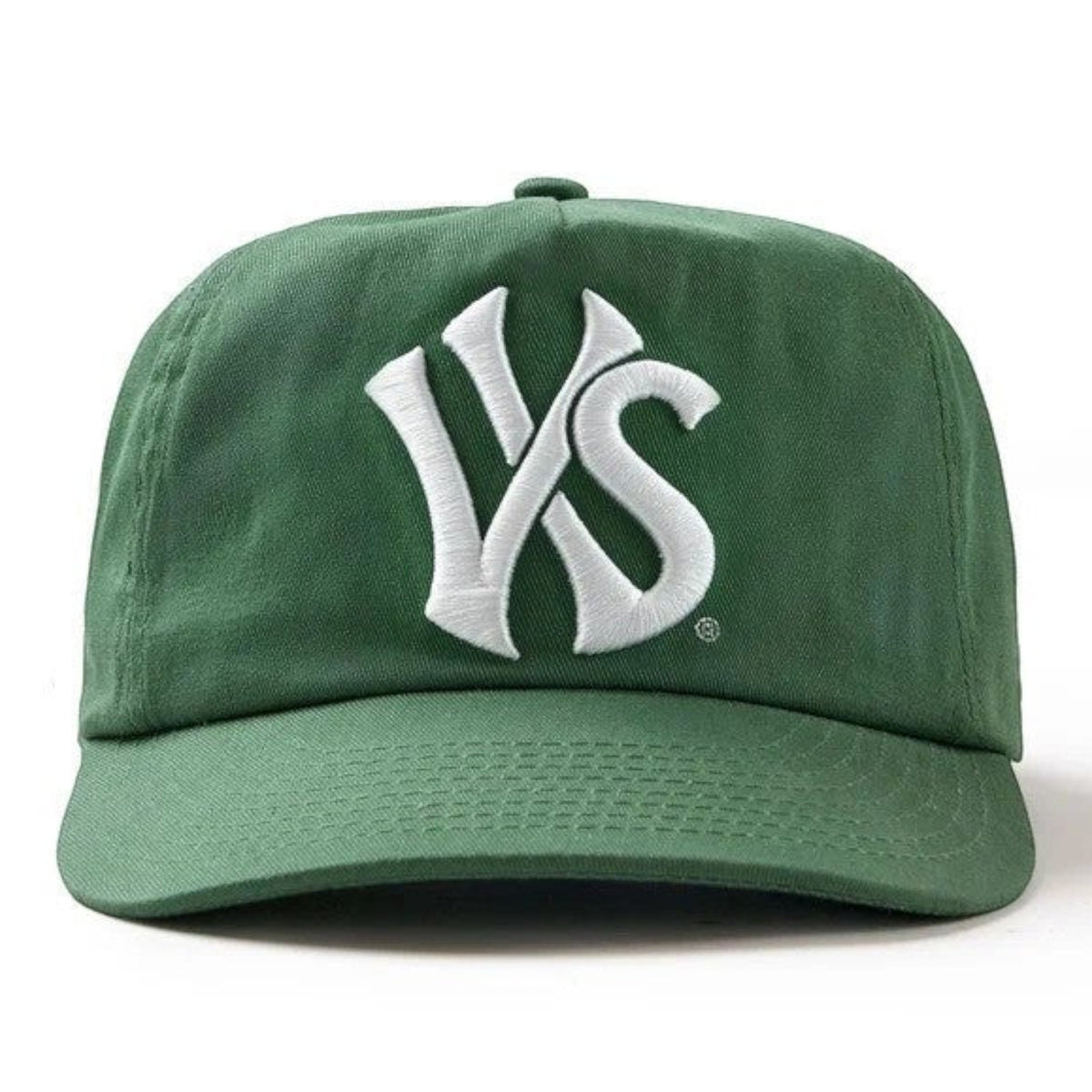 FLEX SHOP Vale Forever Queens Snapper hat in green with white embroidered VS logo on the front