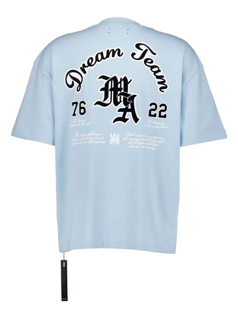 Amiri Tee Dream Team Blue Oversized