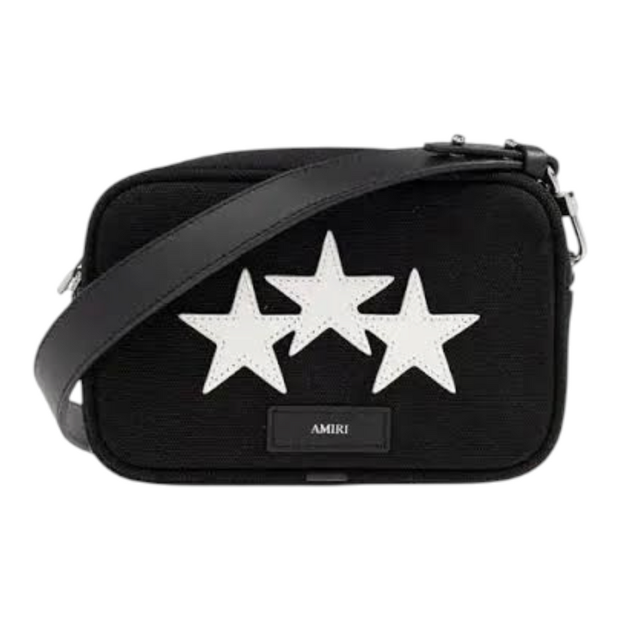Amiri Three Star Messenger Bag Black