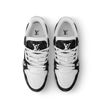Louis Vuitton Trainer Sneaker White Black