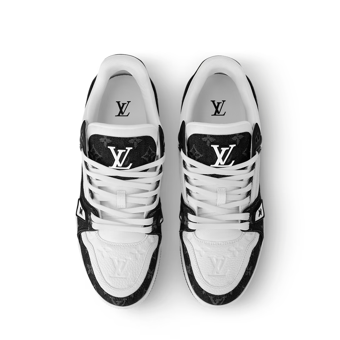 Louis Vuitton Trainer Sneaker White Black